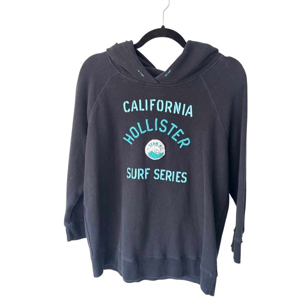 Hollister Retro California Surf Series Black Hoodie Large